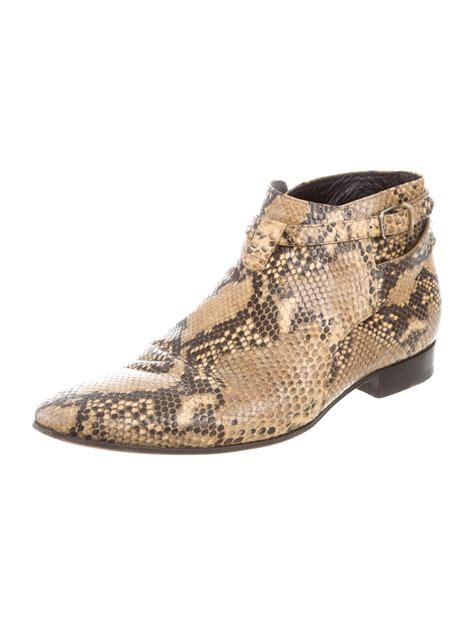 yves saint laurent ankle boot|saint laurent male boots snakeskin.